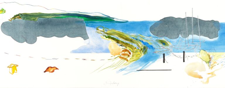 Rencontre avec Gilles. F. Jobin, Isabelle Sbrissa et Sylvie Aubry Aquarelle 0001 768x300